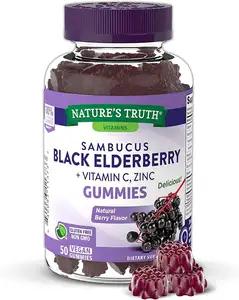 Immune Boost Multivitamin Natural Fruit Flavor Elderberry Gummies Bear