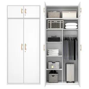Wardrobes Bedroom Furniture Steel Storage Cupboard Metal Clothes Cabinets Wholesale Metal Closet