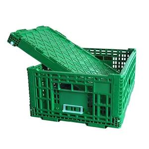 multipurpose colored milk crate foldable plastic crates for vegetables and fruits