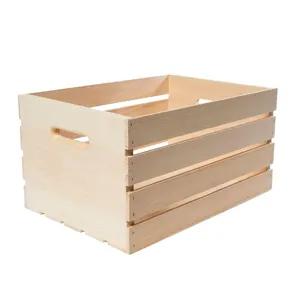 Hot Sale Natural Handmade Fruit Box Wooden Vegetable Crates