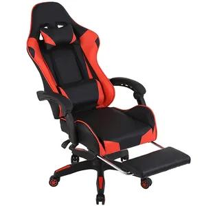 Free Sample Pc Office Racing Computer Chairs Games Reclining Leather Autofull Gamer Dropshipping Led Gaming Chair With Footrest