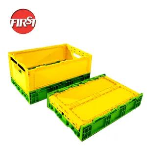 Best quality recycle collapsible stackable foldable plastic crates for banana folding moving box