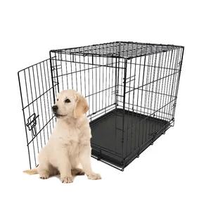 Dog Crate Popular 30 Inch Single Door Foldable Dog Cage Small Iron Wire Dog Crate With Cover