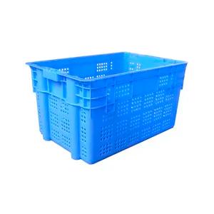 mesh type Heavy Duty nesting and stacking Plastic storage crate for fruit and vegetable