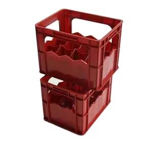 JOIN Plastic Beer Crate Glass Bottle Crate Wine Beverage Manufacturer Customization Storage Moving Crates for Glass Bottle
