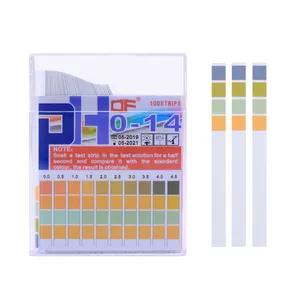 Universal pH Test Paper Strips for Test Body Acid Alkaline pH Level, Aquariums, Drinking Water, Measure Full Range 0-14