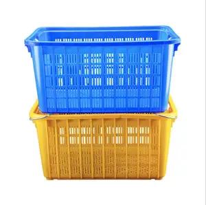 Factory Heavy Duty Large Vented/Mesh HDPE Stackable Warehouse Storage Agriculture Container / Plastic Pallet Box for Fruit Veget