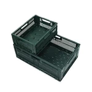Collapsible Moving Boxes Bread Milk 6 Bottle Crates Plastic, Shipping Storage Logistic Box Foldable Plastic Crates