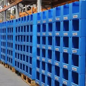Factory Custom Pp Plastic Stackable Warehouse Corflute Collapsible Corrugated Storage Box Picking Bins