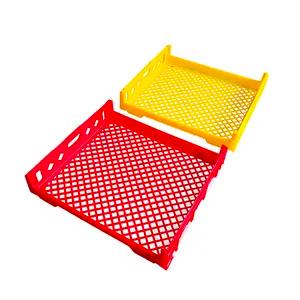 Plastic HDPE Used Food Grade Stackable Moving Crate For Bread And Milk