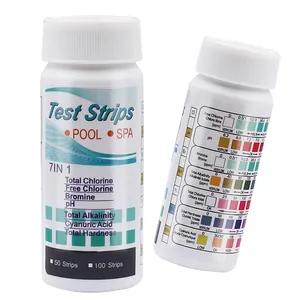 7 in1 Drinking Water Test Strip PH Bromine Water Quality Test For Aquarium Fish Tank Pool Water Test Strip