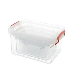 Hot sale mini desktop box clear pp plastic storage boxes organizing bins