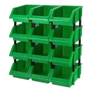 Plastic Shelf Bin Boxes Stackable Parts Bins Shelf Bins
