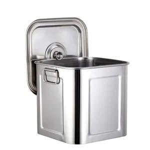 Great certified large stainless steel bulk food storage container