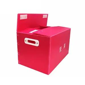Manufacturers Wholesale Color Folding PP Hollow Crates / boxes For Food Turnover