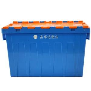 Moving Crates Crate Heavy Duty Industrial Storage Boxes Warehouse Moving Plastic Crates With Lid Nesting Crate
