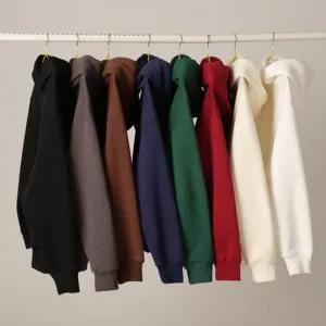Wholesale hoodies Unisex Pullover oversize heavyweight 100% cotton hoodies unisex high quality anti-shrink