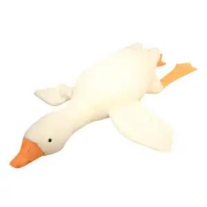 Supplier Soft Toys Stuffed Custom Big White Goose Sleeping Pillow Plush Toy