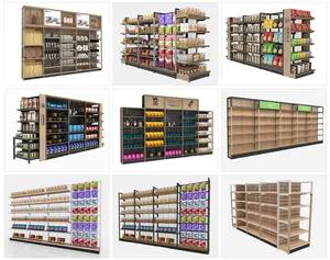 Wholesale grocery store shop display rack supermarket shelves estantes de exhibidor