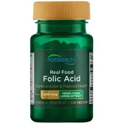 Porshealth Folic Acid tablet capsules Essential for prenatal health supports heart health